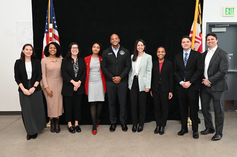 Innovation Team photo with Governor Wes Moore